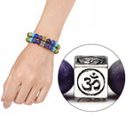 7 Chakra Tree Of Life OM Charm Bracelet