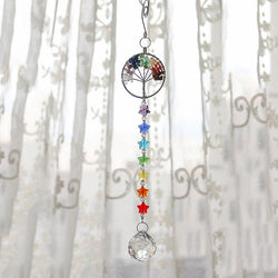 Tree of Life Crystal Prism Ball Sun Catcher
