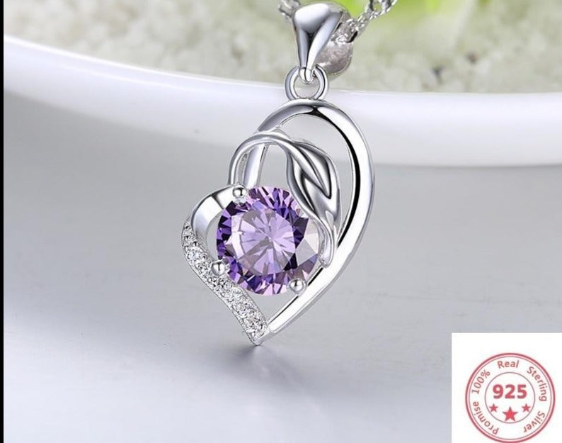 Austrian Heart Pendant Necklace