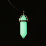 Luminous Stone Fluorescent Hexagonal Column Necklace