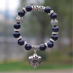 Tiger Eye Natural Stone Women Men Bracelet