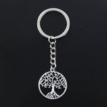 Life Tree Pendants DIY Men Car Keychain