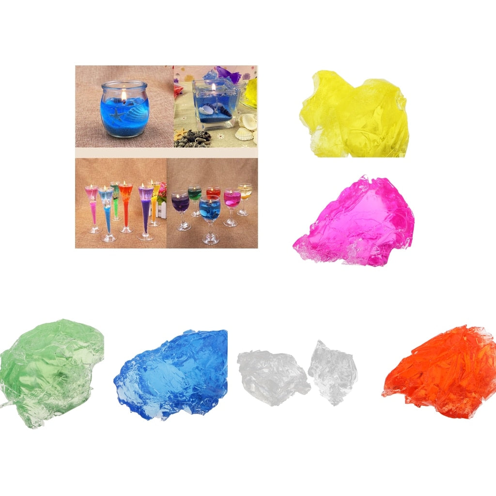 Jelly Wax Candles Handmade DIY Material Crystal Gel Candle