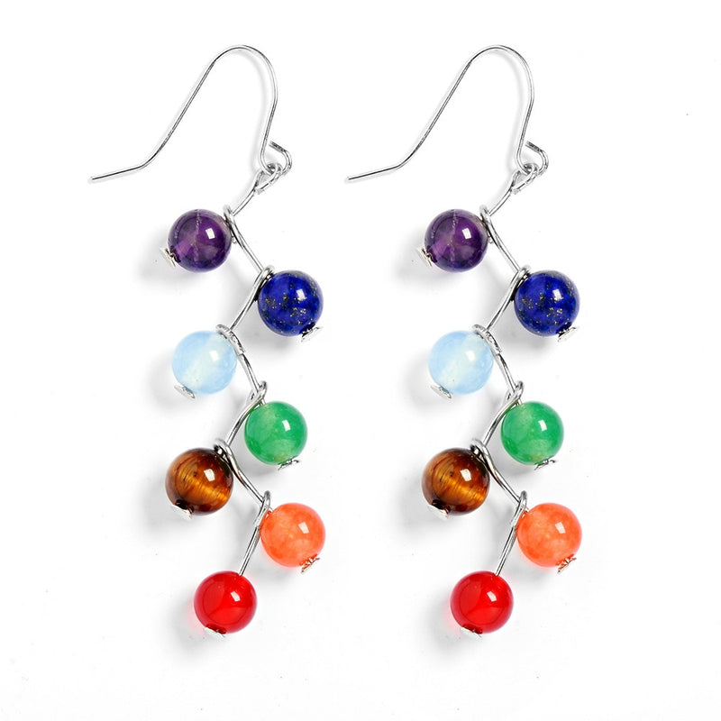 Healing Beads Hanging Earrings