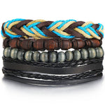 Leaf Feather Multilayer Leather Bracelet