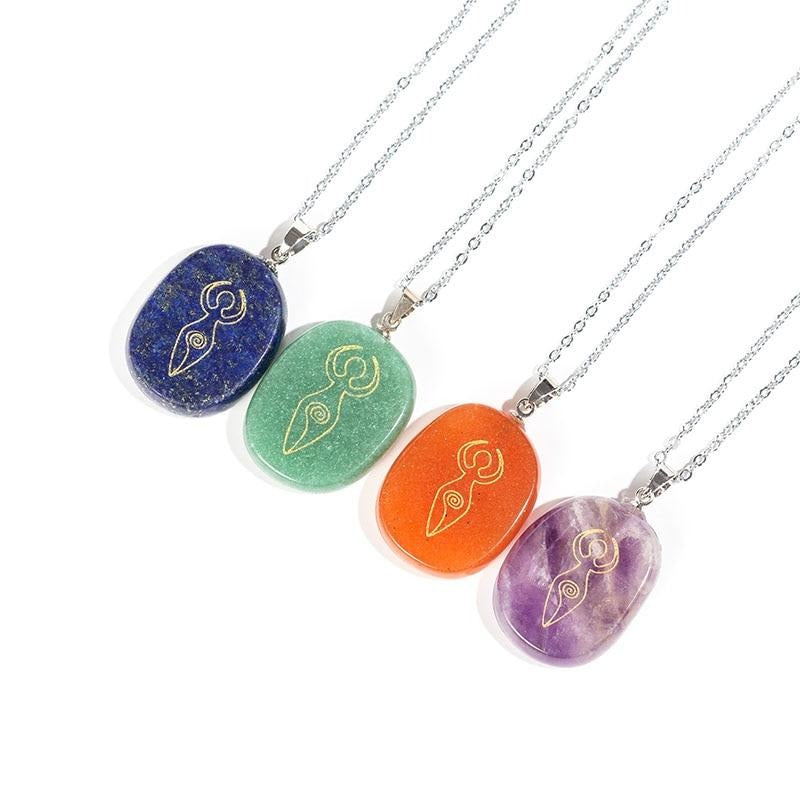 Meditation Quartz Crystal Pendant Necklace