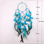 Handmade Indian Dream Catcher Hanging with Rattan Bead Feathers Wall Car  Decoration Ornament Dreamcatcher
