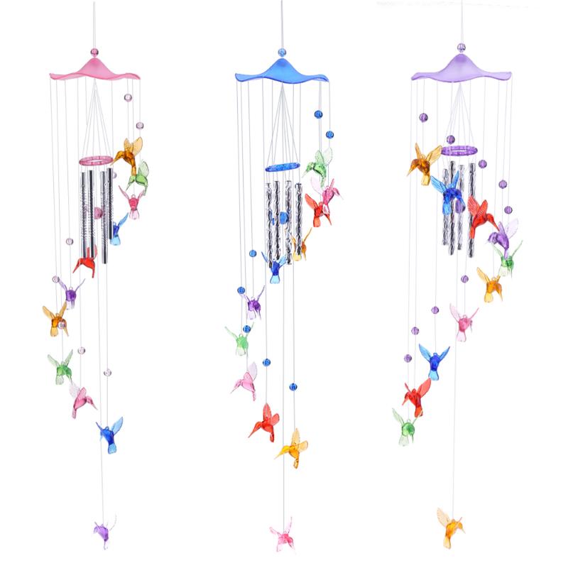 Creative Lucky Humming Bird Wind Chimes Bells 