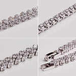 Silver Color Rose Gold Bracele