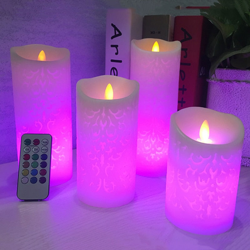 Flameless Dancing Led  Wax Candle Lamp