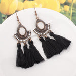 Tassel Earrings  Women Long Fringe Drop Earrings