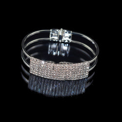 Crystal Cuff Bracelets for Women Gold Silver Plated Bracelet 