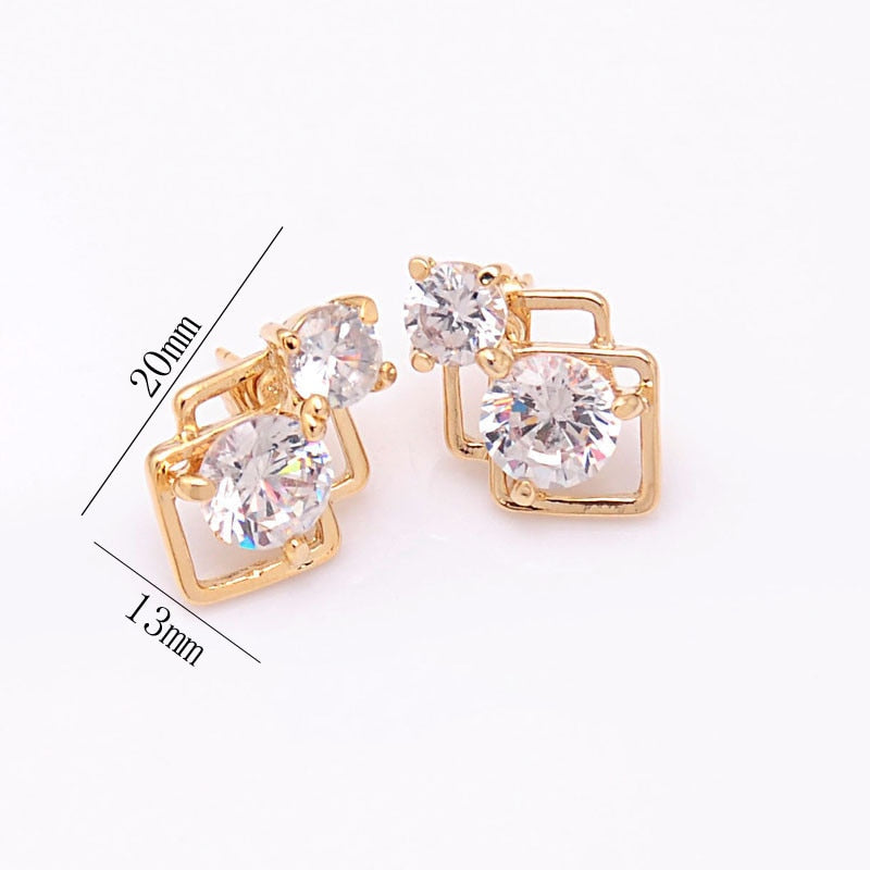 Elegant Wedding Crystal African Jewelry Sets