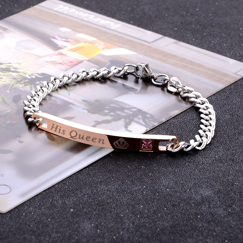 Silver Color Rose Gold Bracele