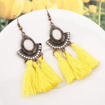 Tassel Earrings  Women Long Fringe Drop Earrings