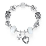 Luxury Brand Women Bracelet Silver Color Crystal Charm Bracelet for Women