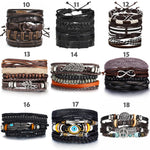 Leaf Feather Multilayer Leather Bracelet