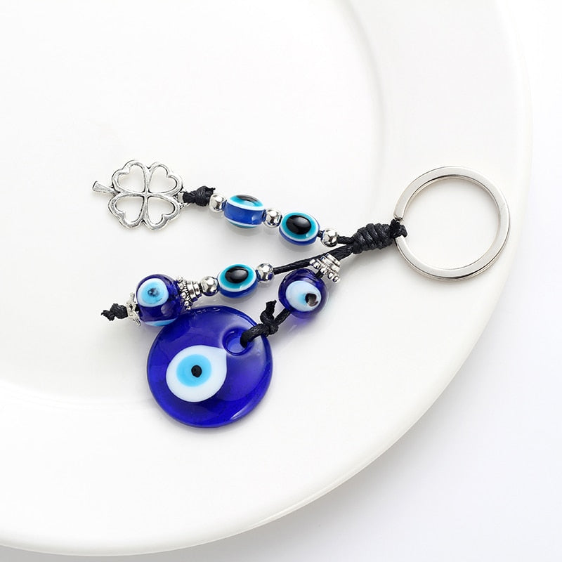 Eye Leaf Charms Keychain