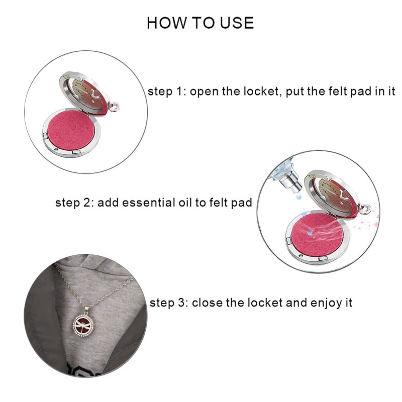 10 styles Aroma locket Necklace