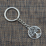 Life Tree Pendants DIY Men Car Keychain