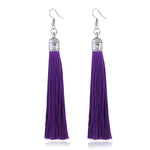 Tassel Earrings  Women Long Fringe Drop Earrings