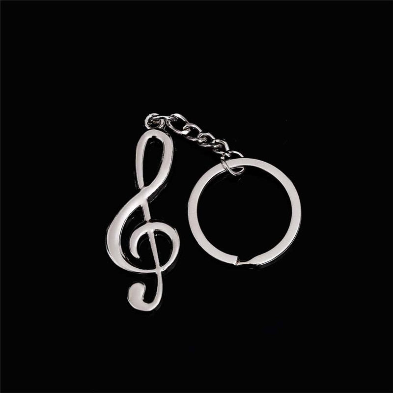 Classic Musical Note Styling Keychain Alloy Keyring