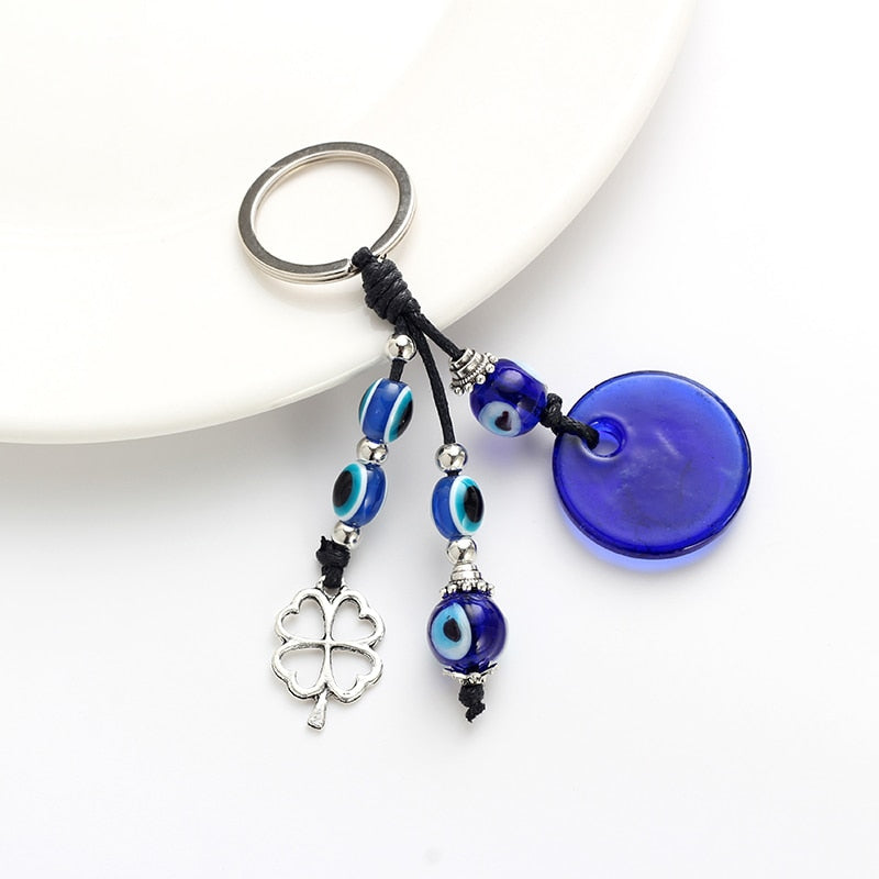 Eye Leaf Charms Keychain