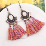 Tassel Earrings  Women Long Fringe Drop Earrings