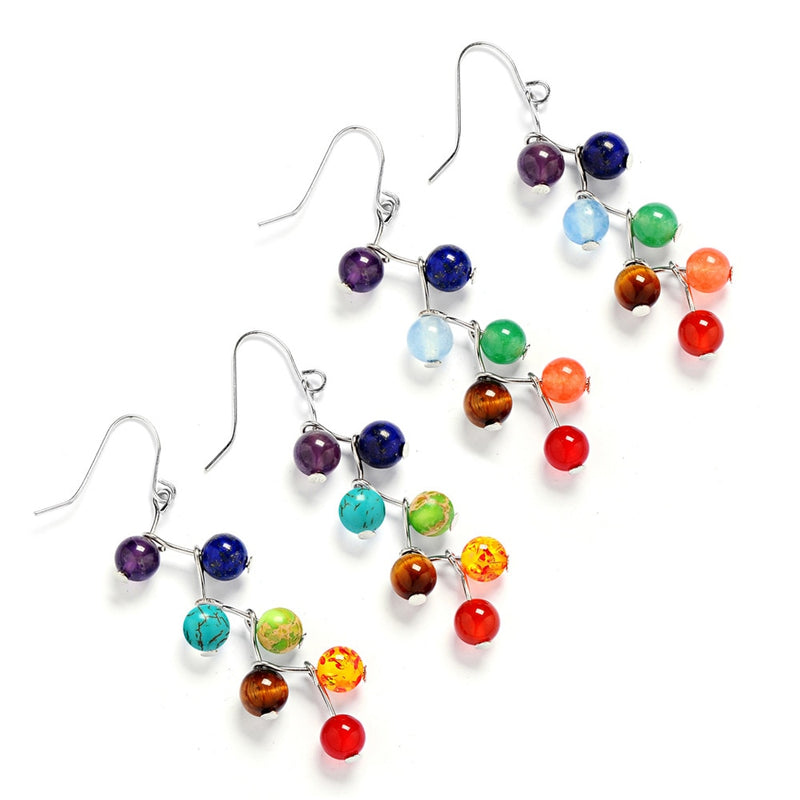 Healing Beads Hanging Earrings