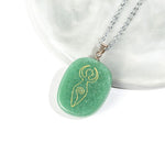 Natural Stones Carving Chakra Pendant Necklace