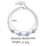 Heart Pendant Anklets