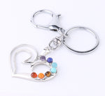 Reiki 7 Chakra Stones Keychain Tree of Life