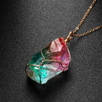 Chakra Rock Pendant Necklace