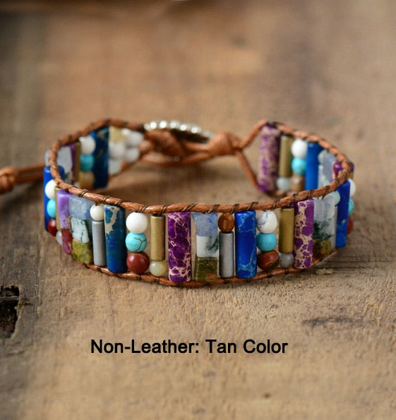 Single Leather Wrap Women Bracelet