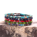 Beads Skinny Bracelets Stone Japser Yoga Fancy Friendship Bracelets