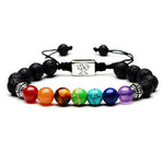 7 Chakra Tree Of Life OM Charm Bracelet
