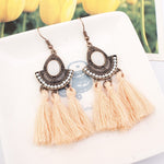 Tassel Earrings  Women Long Fringe Drop Earrings