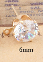 Zircon Crystal Ear Stud