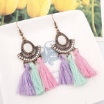 Tassel Earrings  Women Long Fringe Drop Earrings