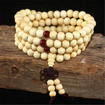 Multilayer 108 Wood Beads Lotus OM Bracelet Tibetan Buddhist Mala Buddha Charm Rosary Bracelet Yoga Wooden For Women Men