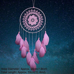 DreamCatcher Hanging White Lace Flower Feather Home and Car Decoration
