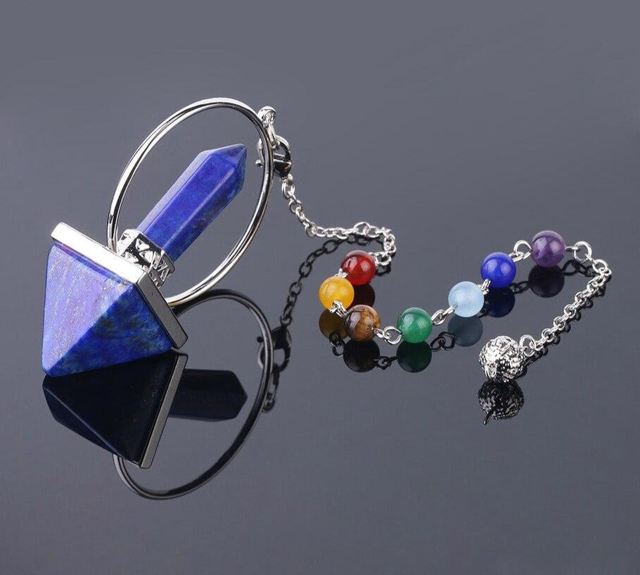 Reiki Healing 7 Chakra Dowsing Natural Stone 