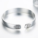 925 sterling silver Jewelry Lotus retro silver leaf black bracelet