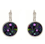 Tarot card earrings religious art picture earring