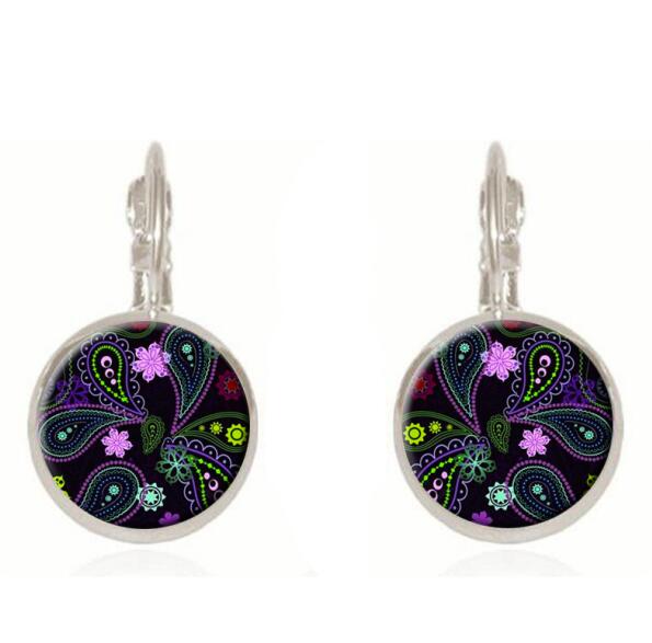 Tarot card earrings religious art picture earring