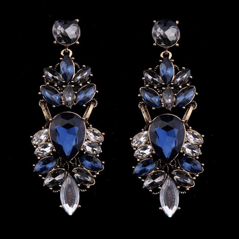 Wedding Bridal Statement Crystal Earrings