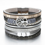 Tree Of Life Women Leather Bracelet