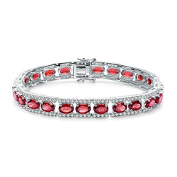 Gemstone 925 Sterling Silver Vintage Bracelet