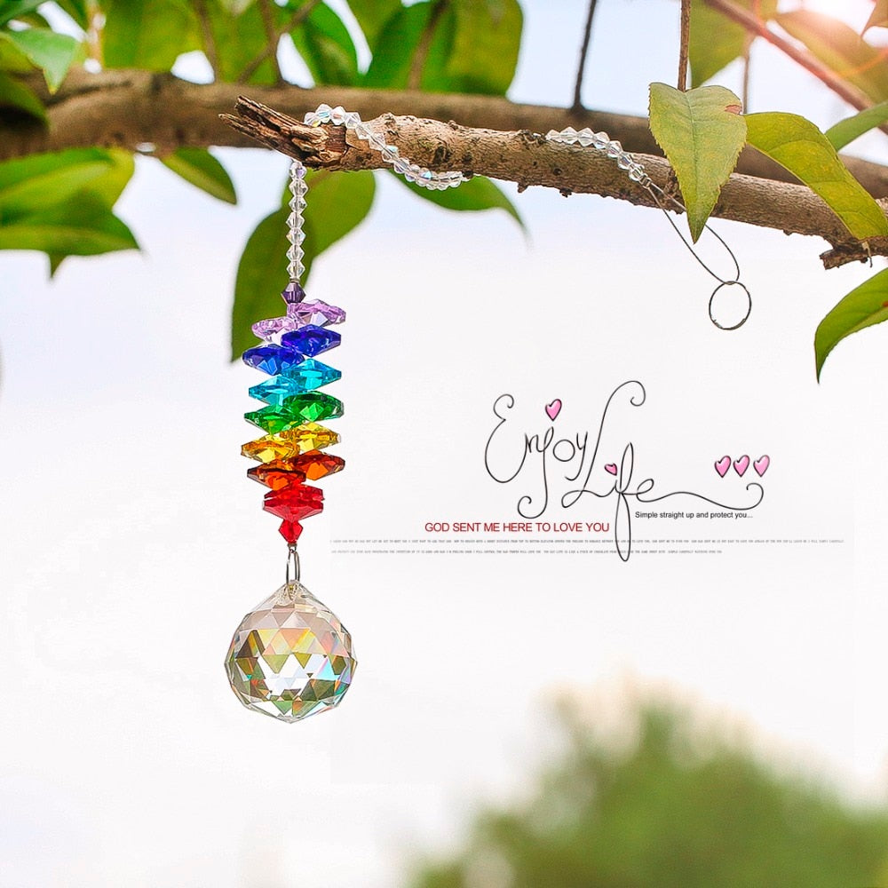 Chakra Crystal Sun catcher