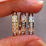 Boho Female Crystal CZ Stone Ring